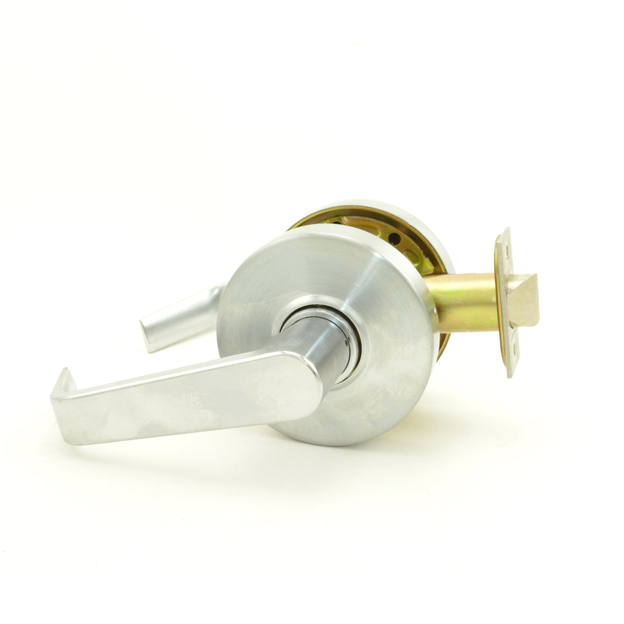 Dexter Commercial C1000PASSR626 Passage Grade 1 Regular Lever Clutching Cylindrical Lock with 2-3/4" Backset with 1-1/8" Face and ANSI Strike Satin Chrome Finish