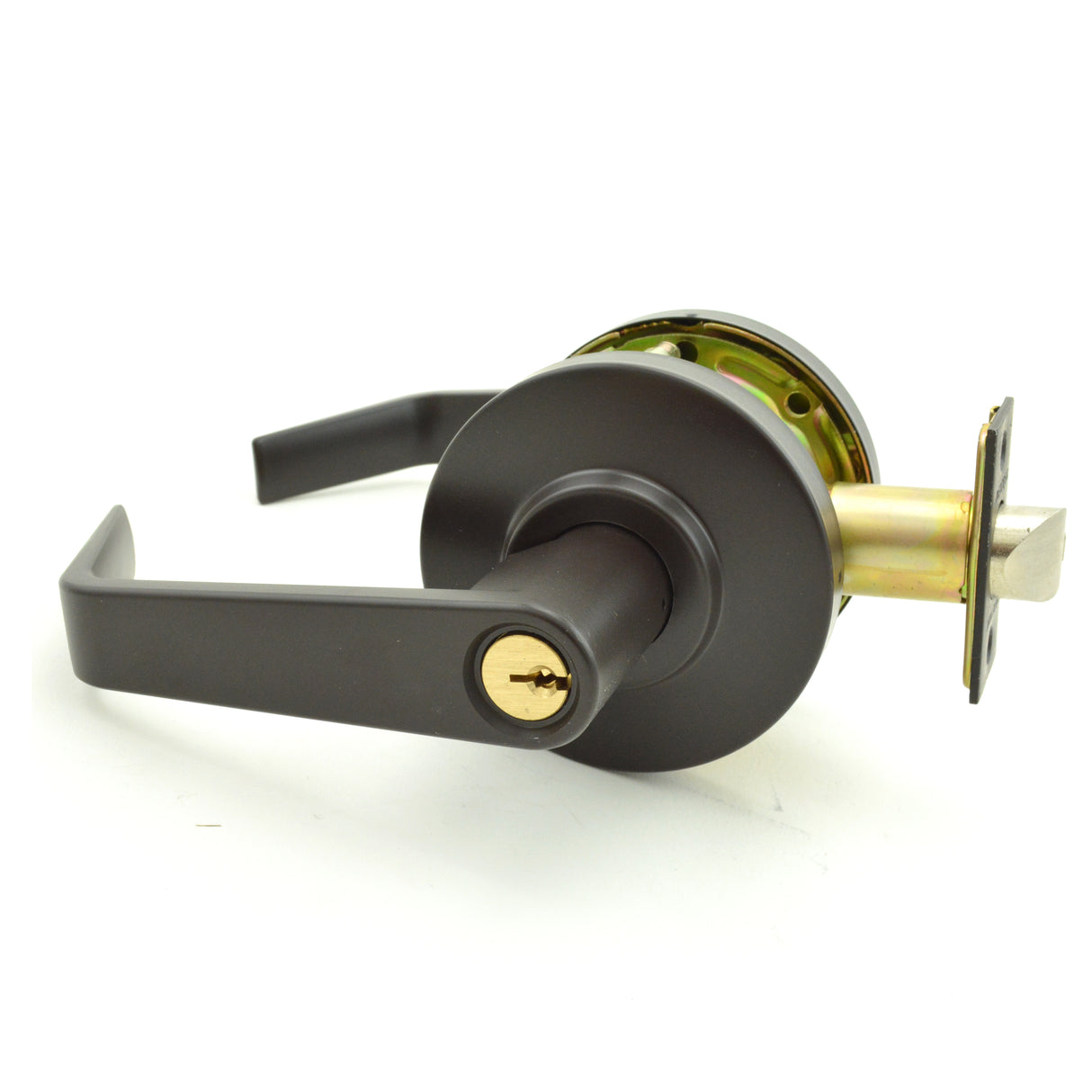 Dexter Commercial C2000CLENTRR613KDC Entry / Office Grade 2 Regular Lever Clutching Cylindrical Lock with C Keyway; 2-3/4" Backset; and ANSI Strike Oil Rubbed Bronze Finish