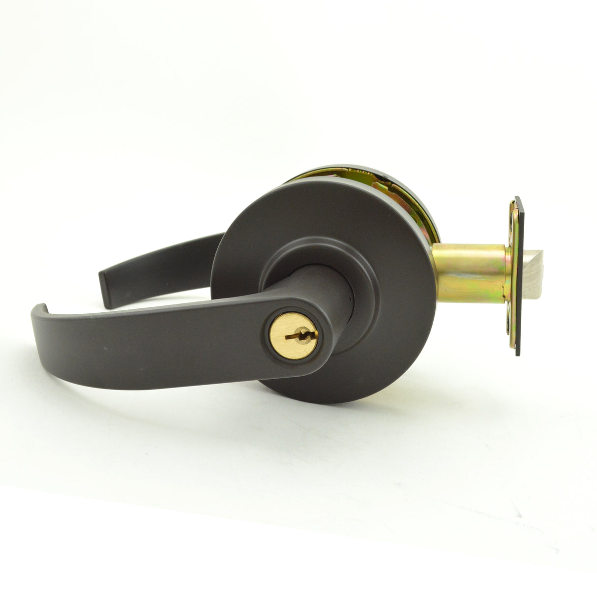 Dexter Commercial C2000ENTRC613KDC Entry / Office Grade 2 Curved Lever Non Clutching Cylindrical Lock with C Keyway; 2-3/4" Backset; and ANSI Strike Oil Rubbed Bronze Finish