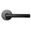 Emtek C5109STUUS19 Stuttgart Lever 2-3/8" Backset Passage with Disk Rose with CF Mechanism for 1-3/8" to 1-3/4" Door Flat Black Finish