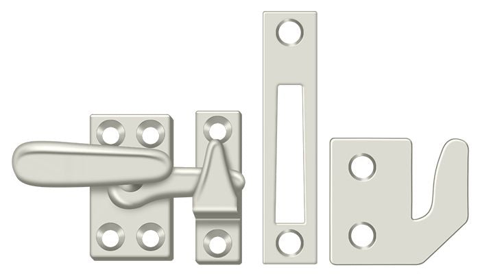 Deltana CF066U14 Window Lock; Casement Fastener; Small; Bright Nickel Finish