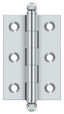 Deltana CH2517U26 2-1/2" x 1-11/16" Hinge; with Ball Tips; Bright Chrome Finish
