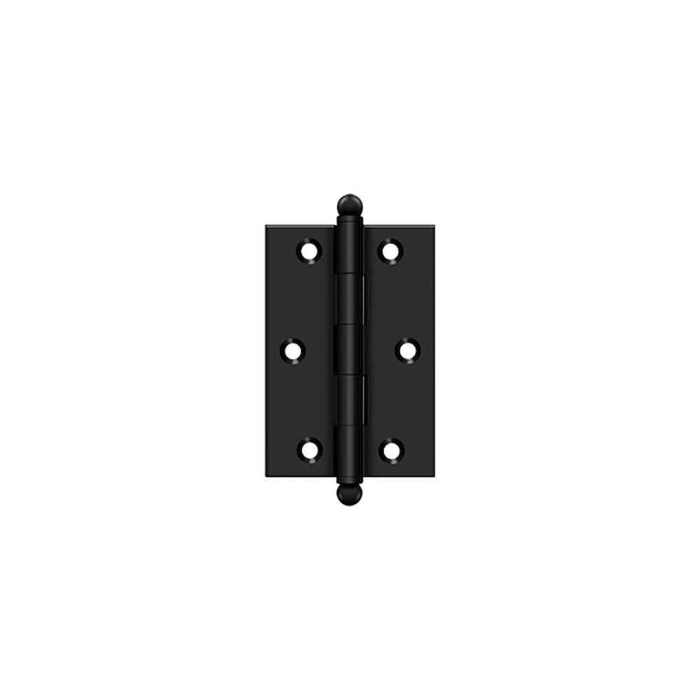Deltana CH3020U19 3" x 2" Hinge; with Ball Tips; Black Finish