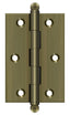 Deltana CH3020U5 3" x 2" Hinge; with Ball Tips; Antique Brass Finish