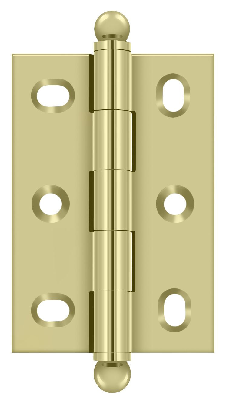 Deltana CHA2517U3-UNL 2-1/2" x 1-3/4" Adjustable with Ball Tips; Unlacquered Bright Brass Finish