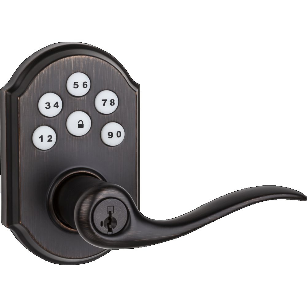 Kwikset CP912TNLZW500-11PS Clear Pack Z-Wave Enabled Tustin Lever Smartcode Deadbolt with Z-Wave 500 Chipset with RCAL Latch and RCS Strike Venetian Bronze Finish