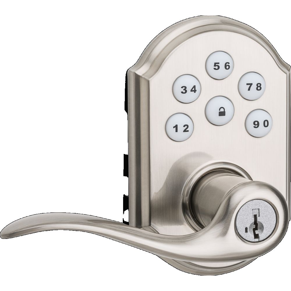 Kwikset CP912TNLZW500-15S Clear Pack Z-Wave Enabled Tustin Lever Smartcode Deadbolt with Z-Wave 500 Chipset with RCAL Latch and RCS Strike Satin Nickel Finish