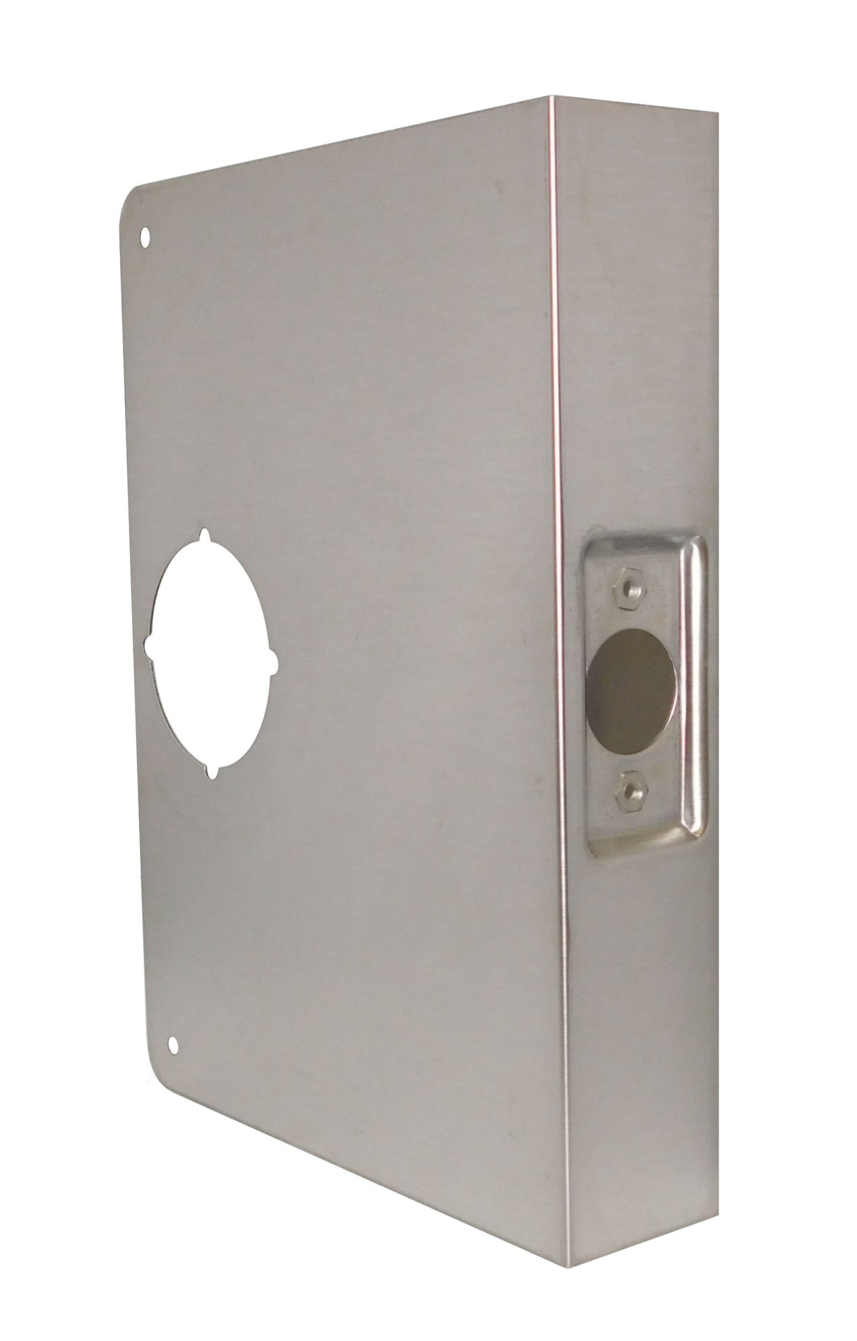 Don-Jo CW55S Classic Wrap Around for Extended and Converted Backset with 5" Backset and 1-3/4" Door Stainless Steel Finish