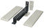 Deltana DASH95U15 Double Action Spring Pivot Floor Hinge with Solid Brass Cover Plates Satin Nickel Finish