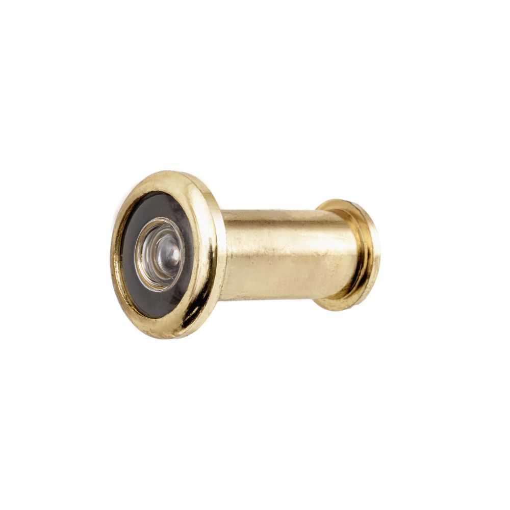 Pamex DD01180PB 180 Degree Door Viewer for 1-3/8" to 2-1/4" Door Bright Brass Finish