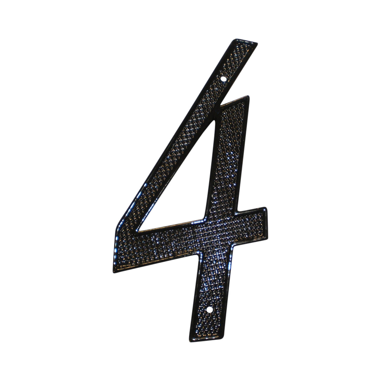 Pamex DD07404BL 4" Zinc Nail On House Number # 4 Matte Black Finish