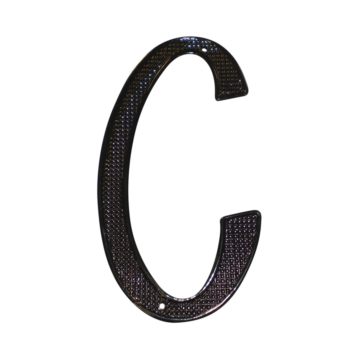 Pamex DD0740CBL 4" Zinc Nail On House Letter C Matte Black Finish