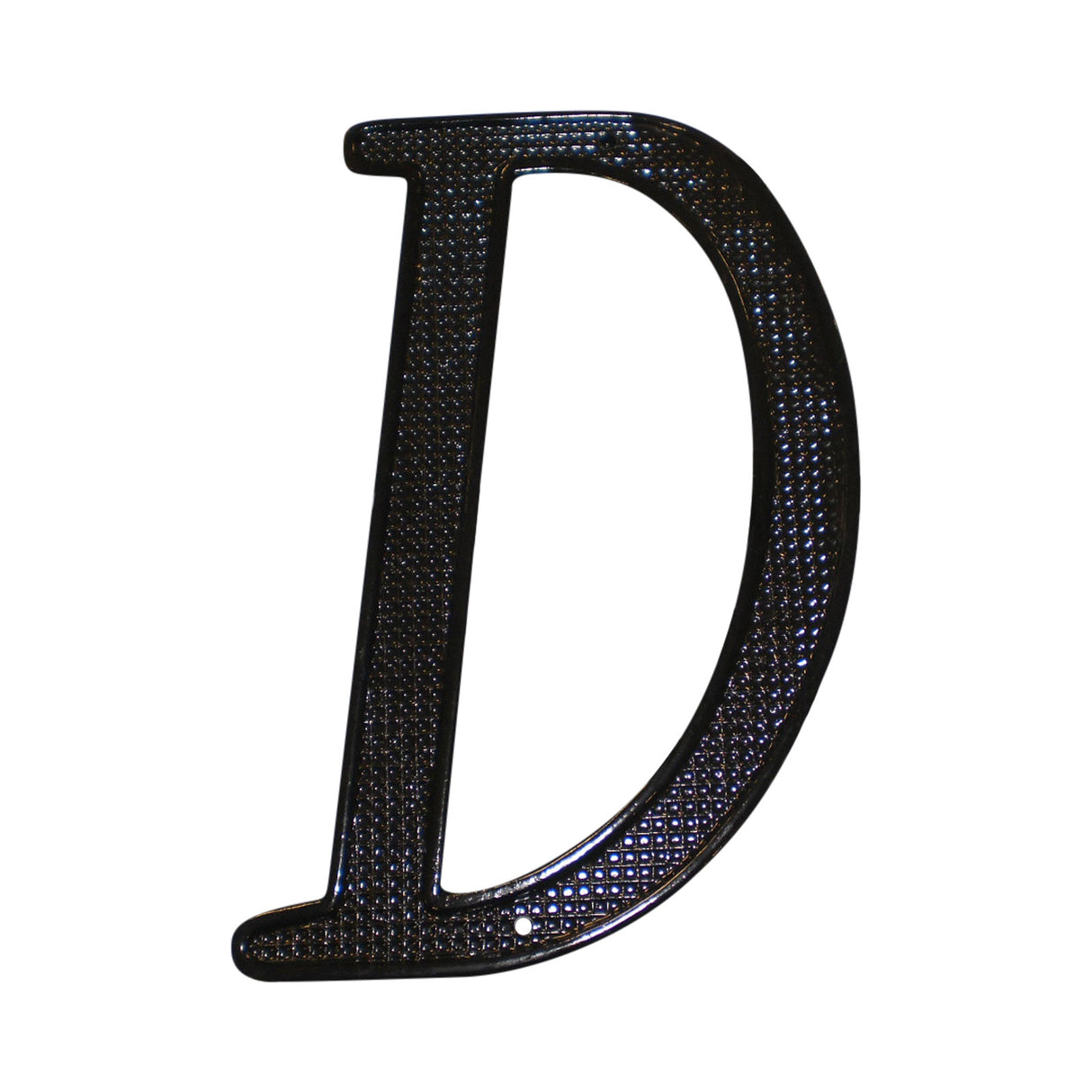 Pamex DD0740DBL 4" Zinc Nail On House Letter D Matte Black Finish