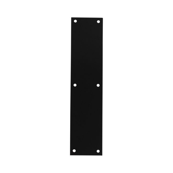 Pamex DD091035BL 3-1/2" x 15" Solid Brass Push Plate Matte Black Finish