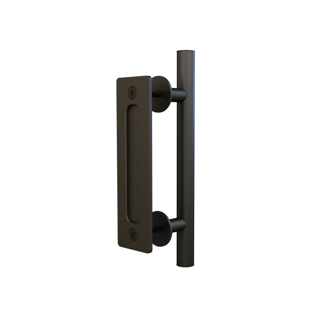 Pamex DD1110PL4BL Handle with Flush Pull Matte Black Finish