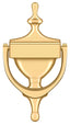 Deltana DK7356CR003 Door Knocker; Victorian; Lifetime Brass Finish