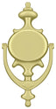 Deltana DK854U3 Door Knocker; Imperial; Bright Brass Finish