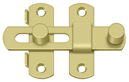 Deltana DL35U3 Drop Latch 3-1/2"; Bright Brass Finish