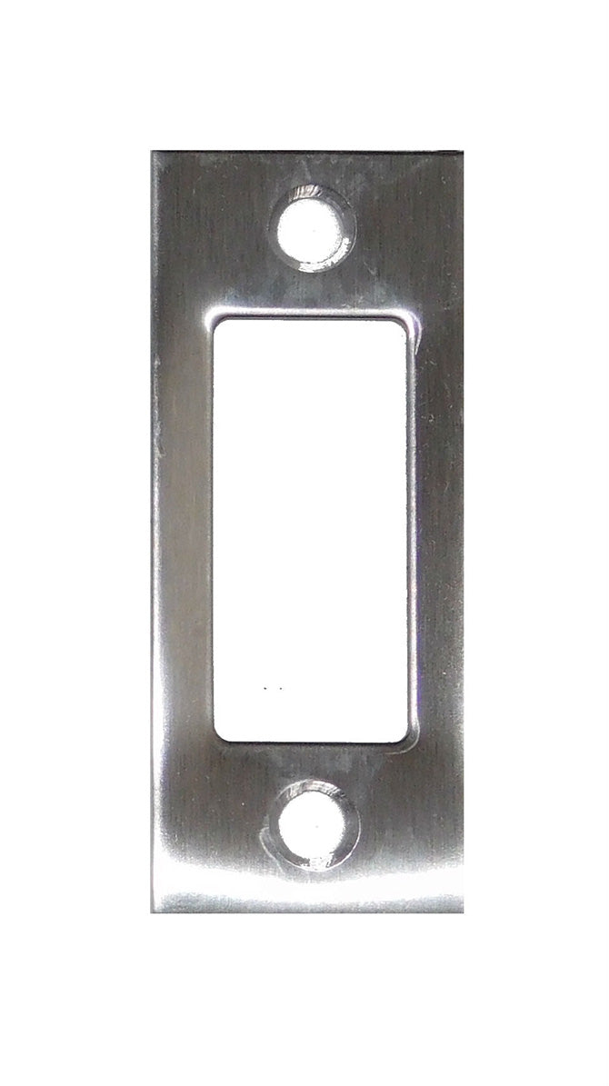 Don-Jo DS234630 1-1/8" x 2-3/4" Replacement Deadbolt Strike Satin Stainless Steel Finish