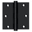 Deltana DSB3519 3-1/2" x 3-1/2" Square Hinge; Black Finish