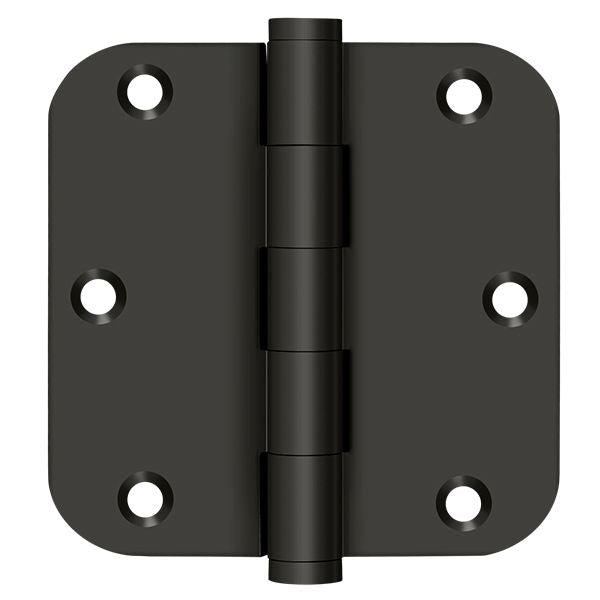 Deltana DSB35R510B 3-1/2" x 3-1/2" x 5/8" Radius Hinge; Oil Rubbed Bronze Finish
