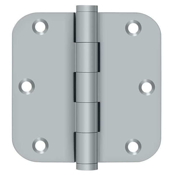 Deltana DSB35R526D 3-1/2" x 3-1/2" x 5/8" Radius Hinge; Satin Chrome Finish
