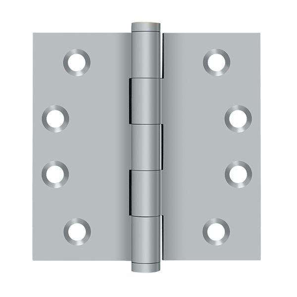 Deltana DSB426D 4" x 4" Square Hinge; Satin Chrome Finish