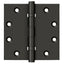 Deltana DSB45B10B 4-1/2" x 4-1/2" Square Hinge; Ball Bearings; Oil Rubbed Bronze Finish