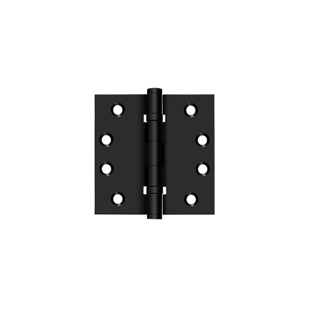 Deltana DSB4B19 4" x 4" Square Hinge; Ball Bearings; Flat Black Finish