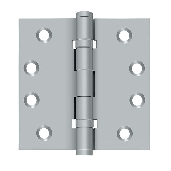 Deltana DSB4B26D 4" x 4" Square Hinge; Ball Bearings; Satin Chrome Finish