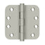Deltana DSB4R515 4" x 4" x 5/8" Radius Hinge; Satin Nickel Finish