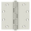 Deltana DSB55B14 5" x 5" Square Ball Bearing Hinge; Bright Nickel Finish