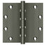 Deltana DSB55B15A 5" x 5" Square Ball Bearing Hinge; Antique Nickel Finish