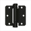 Deltana DSH35R41B 3-1/2" x 3-1/2" x 1/4" Spring Hinge; Flat Black Finish