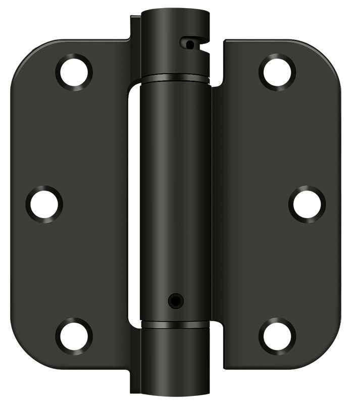 Deltana DSH35R510B 3-1/2" x 3-1/2" x 5/8" Spring Hinge; Oil Rubbed Bronze Finish