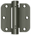 Deltana DSH35R515A 3-1/2" x 3-1/2" x 5/8" Spring Hinge; Antique Nickel Finish