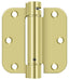 Deltana DSH35R53 3-1/2" x 3-1/2" x 5/8" Spring Hinge; Bright Brass Finish