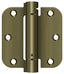 Deltana DSH35R55 3-1/2" x 3-1/2" x 5/8" Spring Hinge; Antique Brass Finish