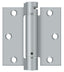 Deltana DSH35U26D 3-1/2" x 3-1/2" Spring Hinge; Satin Chrome Finish