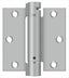 Deltana DSH35U32D 3-1/2" x 3-1/2" Spring Hinge; Satin Stainless Steel Finish