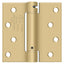 Deltana DSH44U4 4" x 4" Spring Hinge; Satin Brass Finish