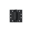 Deltana DSH45U1B 4-1/2" x 4-1/2" Spring Hinge Paint Black Finish