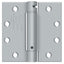 Deltana DSH45U26D 4-1/2" x 4-1/2" Spring Hinge; Satin Chrome Finish