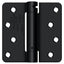 Deltana DSH4R41B 4" x 4" x 1/4" Spring Hinge; Flat Black Finish