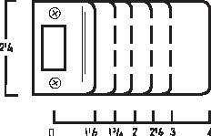 Don-Jo EL175630RC 2-1/4" Full Lip Strike with 1-3/4" Extended Lip with Round Corners Satin Stainless Steel Finish