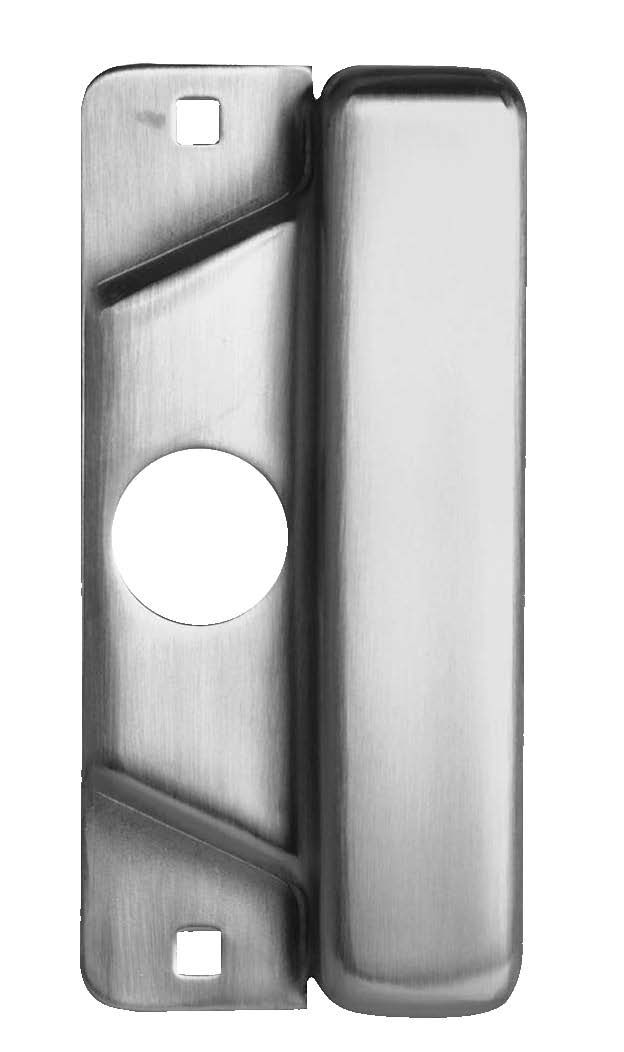 Don-Jo ELP208DU 3-1/2" x 8" Latch Protector Cylinder Plate for Electric Strike Dark Bronze Finish