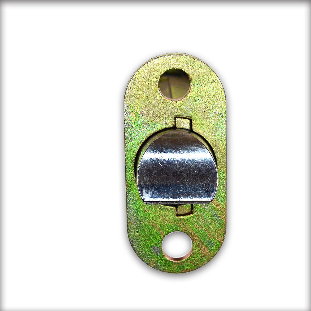 Emtek EM28PSL234S 28 Degree Silver Passage Latch 2-3/4" Backset Less Faceplate