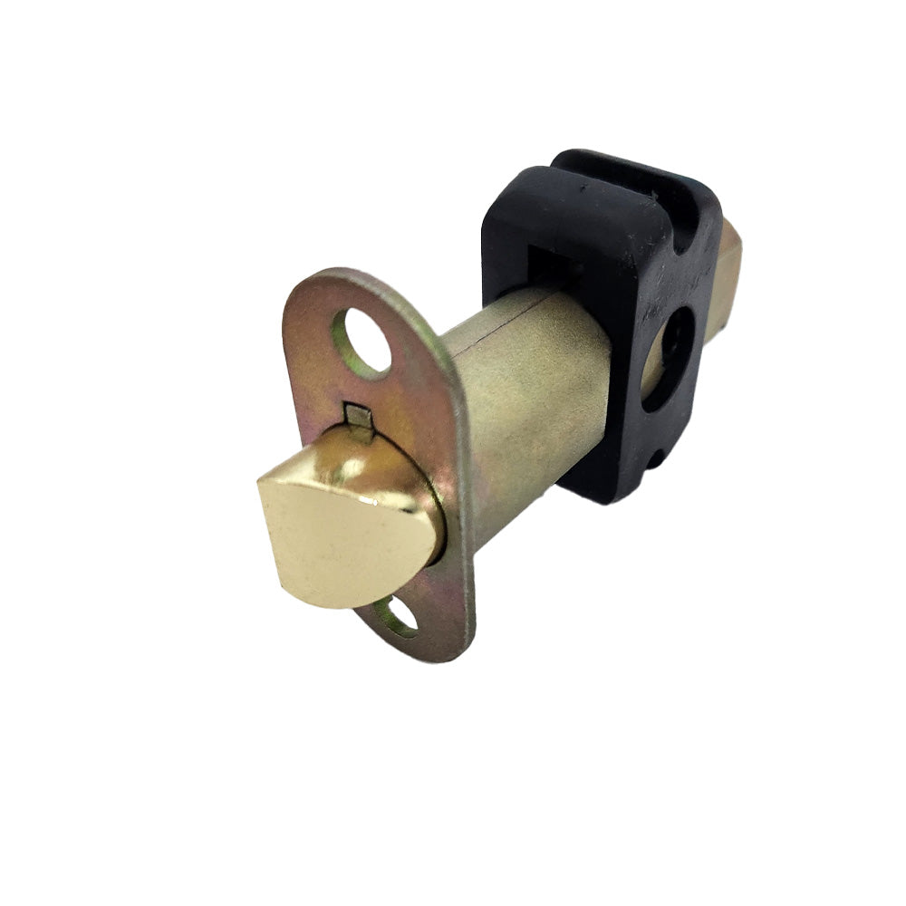 Emtek EM28PSL238G 28 Degree Gold Passage Latch 2-3/8" Backset Less Faceplate