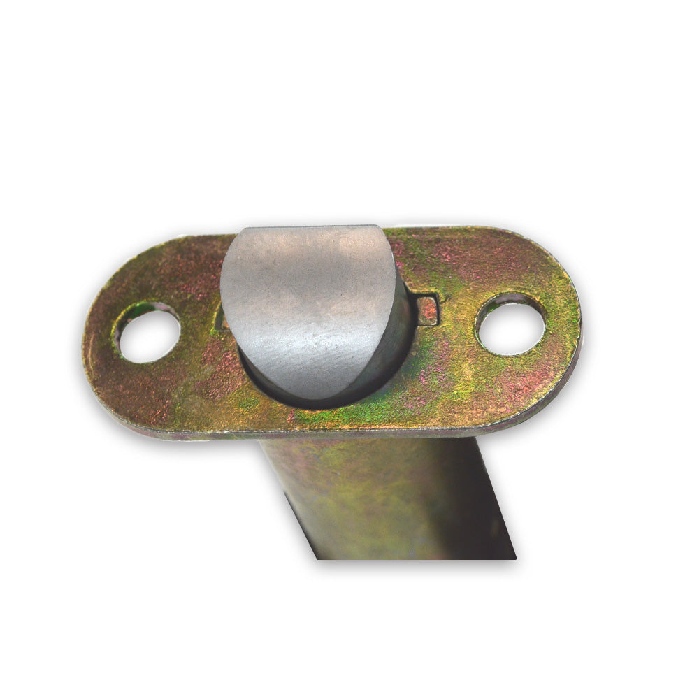 Emtek EM28PVL234S 28 Degree Silver Privacy Latch 2-3/4" Backset Less Faceplate