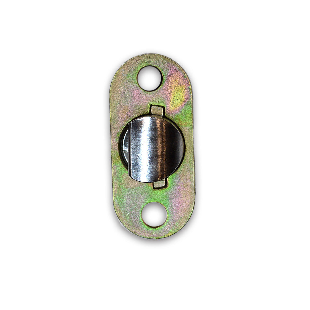 Emtek EM28PVL238S 28 Degree Silver Privacy Latch 2-3/8" Backset Less Faceplate